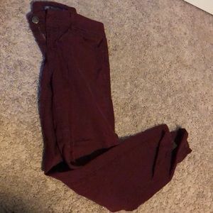 Pants burgundy
